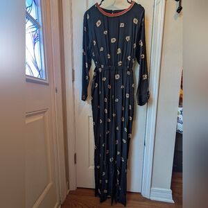 Farm Rio x Anthropologie Long-Sleeve Cutout Jumpsuit